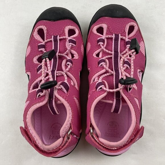 Kamik Oyster 2 Sandals Kids Girls 1 Closed Toe Waterproof Bungee Cord Pink - Picture 7 of 10
